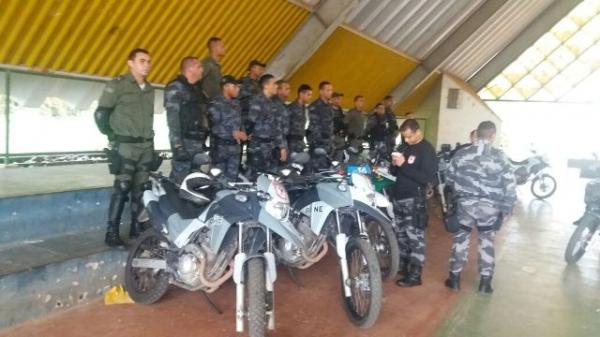 Policiais do 3º BPM recebem noções básicas de Motopatrulhamento Tático Urbano.(Imagem:Divulgação/3º BPM)