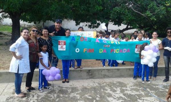 Escola Francisquinha Silva e UBS Paulo Martins realizam ações educativas de combate ao Aedes Aegypti(Imagem:Divulgação)