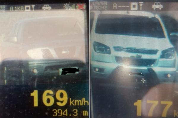 Motoristas excedem velocidade e PRF flagra veículo a 177 km/h no Piauí.(Imagem:PRF)