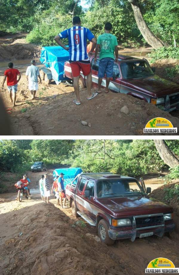 Estradas de acesso a Canavieira , são grandes desafios para motoristas(Imagem:Vanilson Medeiros  )