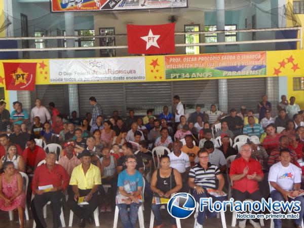 Militantes do PT se reúnem em Floriano para comemorar 34 anos de fundação do Partido.(Imagem:FlorianoNews)