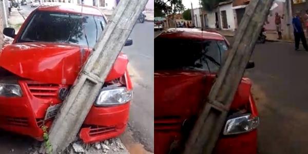 Criminosos fogem em carro roubado e provocam acidente na zona norte de Teresina(Imagem:Divulgação)