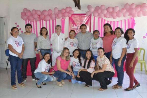 Saúde realiza ação preventiva do Outubro Rosa na UBS Santa Cruz.(Imagem:SECOM)