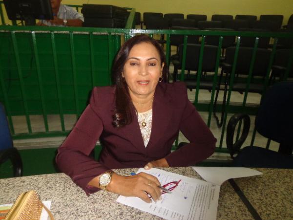 Vereadora Maria da Guia de Carvalho (PTB).(Imagem:FlorianoNews)