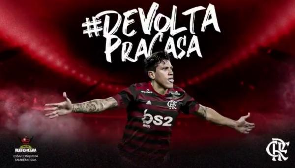 Flamengo anunciou oficialmente a contratação de Pedro (Imagem:Reprodução)