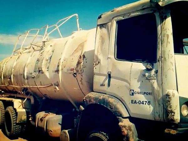 Empresária que alugou caminhões para Civilport diz que veículos foram sucateados.(Imagem:Priscila Mary)