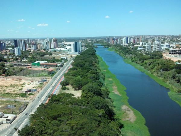 Rio Poti visto do alto do Mirante da Ponte Estaiada.(Imagem:Francisco das Chagas)