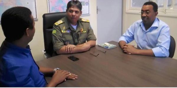 Prefeito de Floriano tem audiência com novo Comandante da Polícia Militar.(Imagem:FlorianoNews)