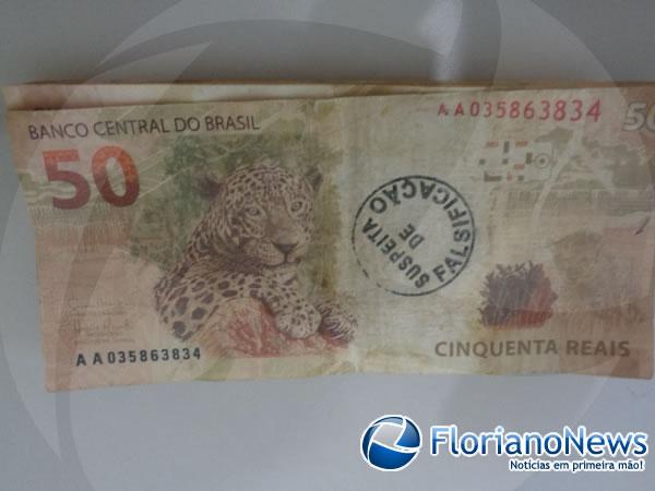 Polícia Militar prende acusado de emitir dinheiro falso em Floriano.(Imagem:FlorianoNews)