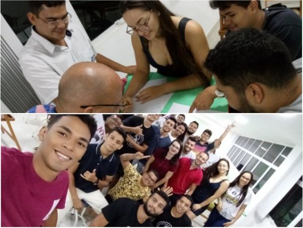 Acadêmicos do curso de Engenharia Civil da FAESF participam de aula prática.(Imagem:Divulgação)