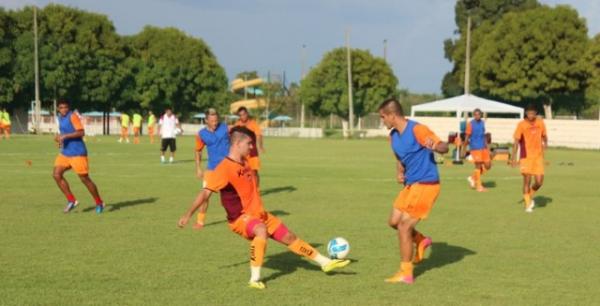 Depois do ataque dos insetos, jogadores mostram vontade em coletivo no campo reduzido.(Imagem:Abdias Bideh)