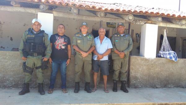 Polícia Militar faz visita às comunidades rurais da região de Floriano.(Imagem:Divulgação/Polícia Militar)