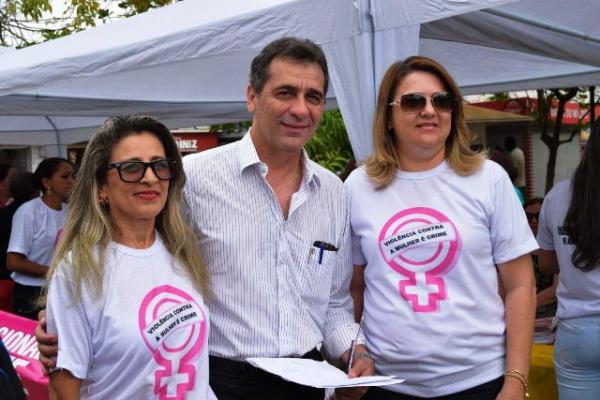 Prefeitura de Floriano realiza ato público sobre a violência contra mulher.(Imagem:Waldemir Miranda)