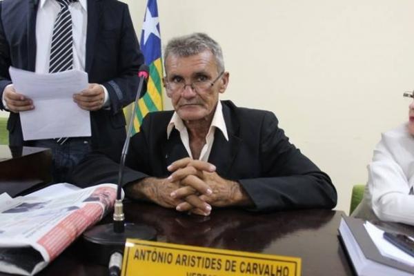 Vereador Antônio Aristides de Carvalho, presidente da Câmara de Esperantina.(Imagem:Kleber Oliveira/Revista AZ)