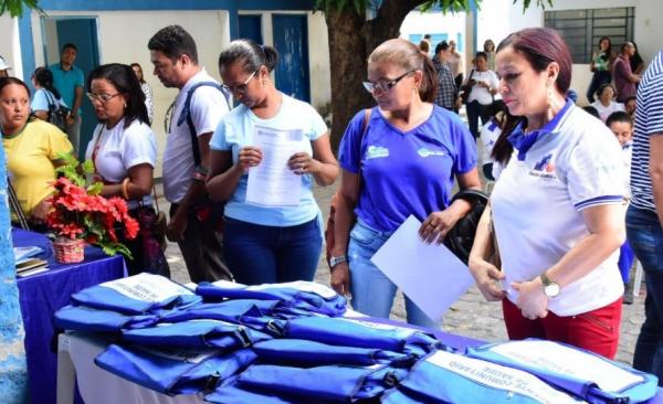 ACS recebem kit e incrementos para o desenvolvimento dos trabalhos em Floriano.(Imagem:Secom)