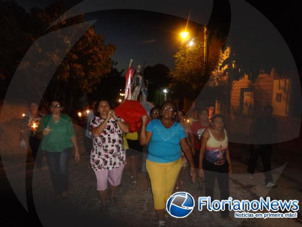 Procissão encerrou festejos de São João Batista no bairro Taboca.(Imagem:FlorianoNews)