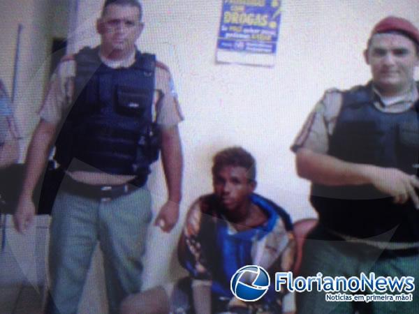 Homem é preso após reagir abordagem policial em Floriano.(Imagem:FlorianoNews)