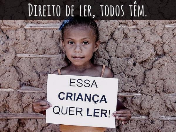 Redes sociais ajudam na divulgação da campanha para construção de biblioteca.(Imagem:Divulgação/Flaviane Tajra)