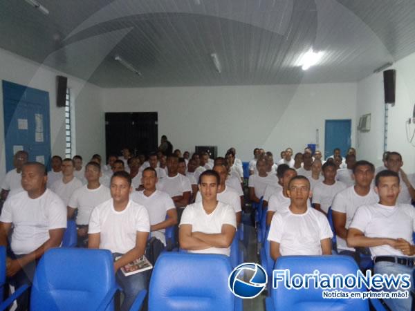 Autoridades participam de aula inaugural Curso de Formação de Soldados.(Imagem:FlorianoNews)