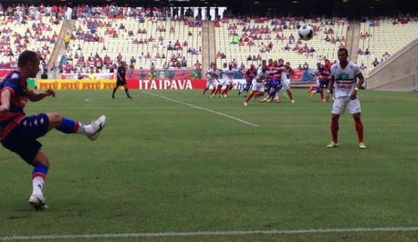 Fortaleza goleia com erros da arbitragem na Copa do Nordeste.(Imagem:Eduardo Trovão)