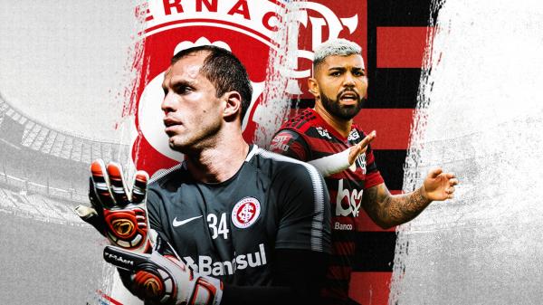 Espião Estatístico compara temporadas do goleiro do Internacional com Diego Alves e do atacante do Flamengo com Paolo Guerrero.(Imagem:Infoesporte)