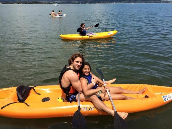 Sarah Menezes e Pietri Loic em clima rom&acirc;ntico.(Imagem:Reprodu&ccedil;&atilde;o/Facebook)