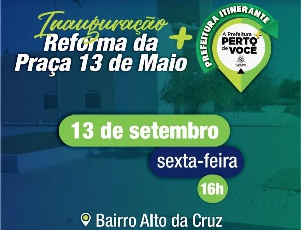 Inauguração da Praça do Alto da Cruz contará com Prefeitura Itinerante.(Imagem:Divulgação)