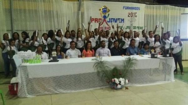 São José do Peixe comemora formatura dos alunos do Projovem Urbano.(Imagem:Socorro Landim)
