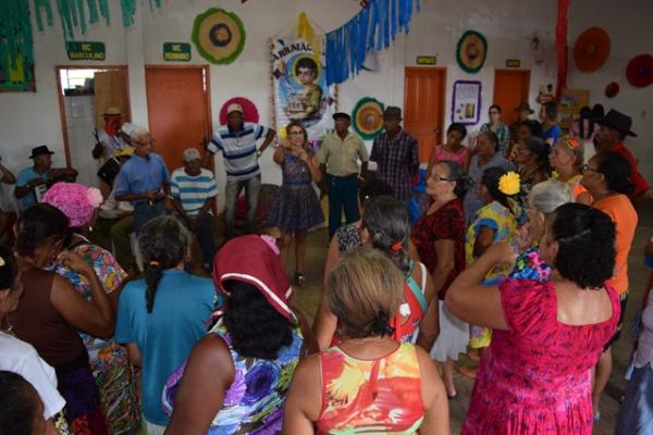 CRAS promove arraial para os idosos.(Imagem:Secom)