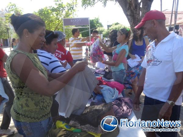 Rotary Club Médio Parnaíba promoveu brechó beneficente em Floriano.(Imagem:FlorianoNews)