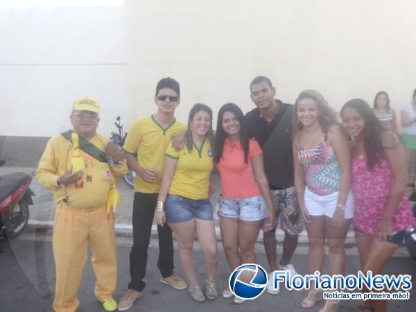 Torcidas de Floriano e Barão de Grajaú comemoraram vitória sofrida do Brasil contra o Chile. (Imagem:FlorianoNews)