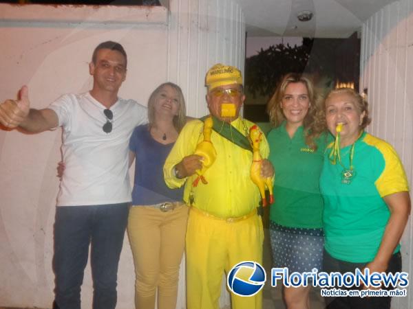 Torcedores de Floriano e Barão de Grajaú comemoraram vitória do Brasil.(Imagem:FlorianoNews)