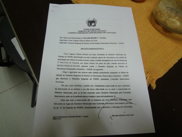 Tribunal de Justiça anula processo de intervenção do Diretório Estadual do PMDB.(Imagem:FlorianoNews)