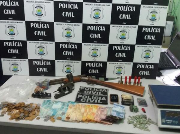 Em operação, polícia prende cinco suspeitos de tráfico em Castelo do Piauí.(Imagem:Divulgação/Polícia Civil)