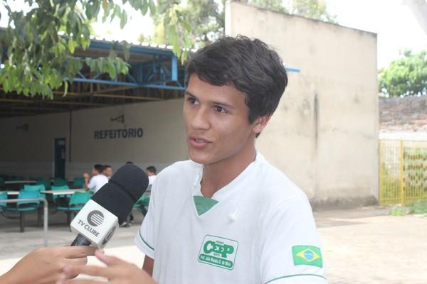  Estudante que recebeu pinto ano passado fala sobre importância do projeto em Teresina.(Imagem:Gilcilene Araújo/G1 PI)