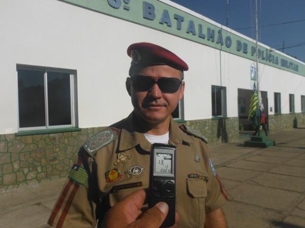 Ten. Ubiraci Portela, Comandante da 3ª Cia do Ronda Cidadão.(Imagem:FlorianoNews)