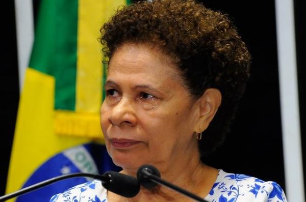 Regina Sousa chorou no Plenário do Senado.(Imagem:Waldemir Barreto/Agência Senado)