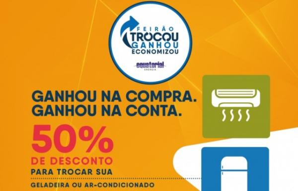 Projeto Bônus Eficiente oferece 50% de desconto na compra de geladeiras e aparelhos de ar-condiciona.(Imagem:Equatorial Piauí)