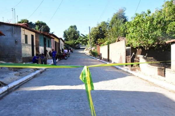 Inaugurada pavimentação de ruas no bairro Santa Rita.(Imagem:Secom)