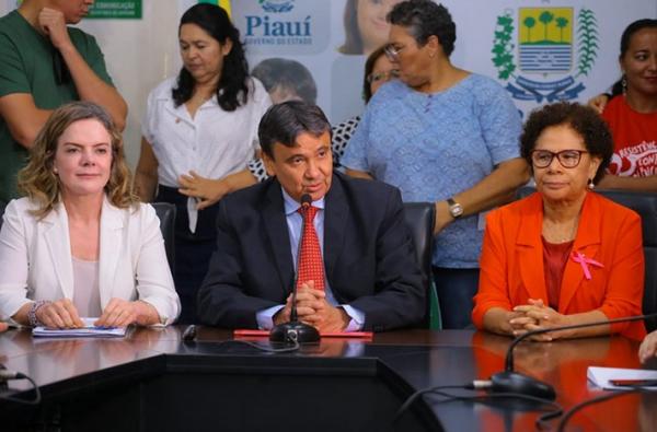 No Piauí, Gleisi Hoffmann apresenta proposta do PT para acabar com o desemprego no Brasil.(Imagem:Yasmin Cunha/Cidadeverde.com)
