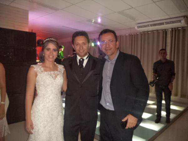 Enlace matrimonial de Marcello Borges e Priscylla Castro.(Imagem:FlorianoNews)