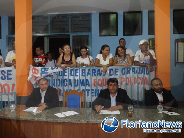 População de Barão de Grajaú realizou manifestação pedindo mais segurança.(Imagem:FlorianoNews)