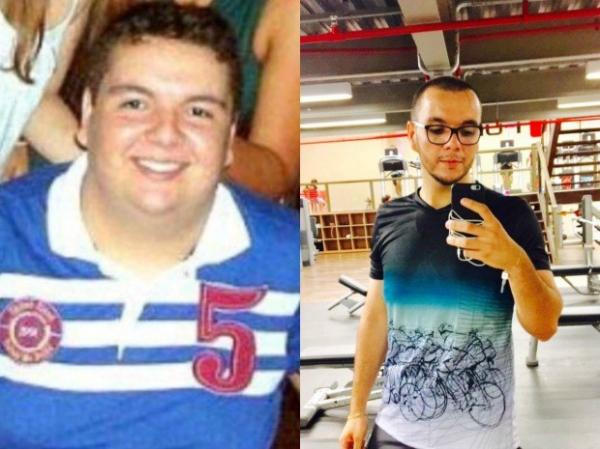 Breno Zamar, de 27 anos, perdeu 56 kg em pouco mais de um ano.(Imagem:Arquivo Pessoal)