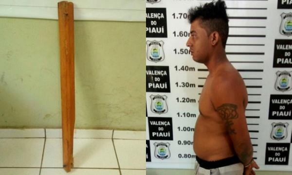 Marido tenta matar companheira a pauladas em Novo Oriente e é preso.(Imagem:Cidadeverde.com)