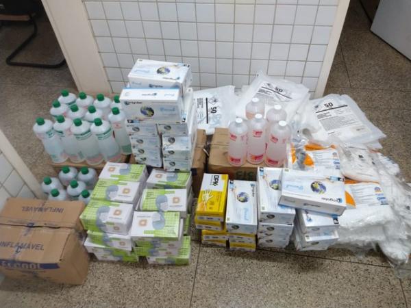 Materiais doados pelo IFPI para hospitais do estado.(Imagem:Divulgação/IFPI)