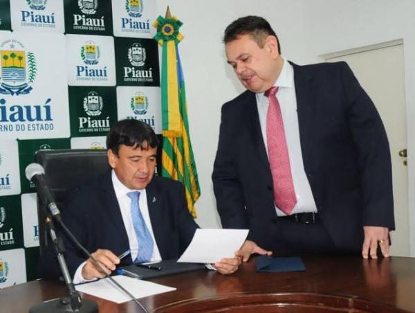 Governador Wellington Dias (PT) e deputado federal Silas Freire (PR) (Imagem:GP1)