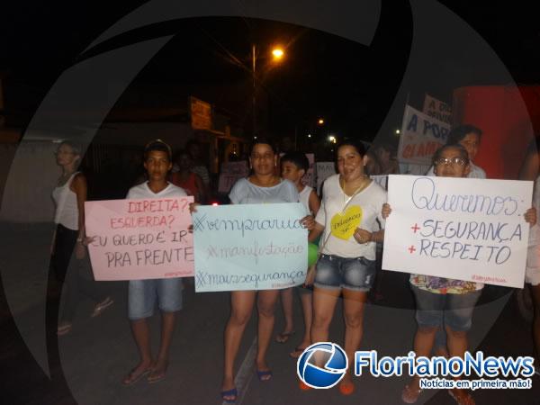 População de Barão de Grajaú realizou manifestação pedindo mais segurança.(Imagem:FlorianoNews)