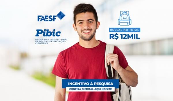 FAESF abre inscrições para Programa de Bolsas de Iniciação Científica.(Imagem:Divulgação)