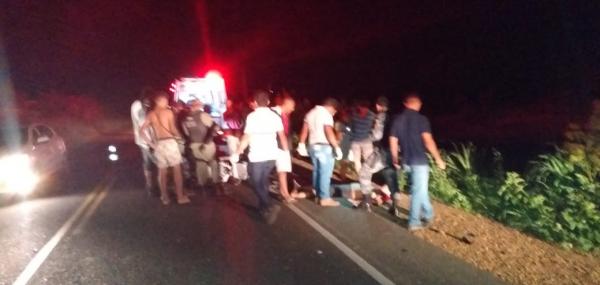 Acidente aconteceu na PI-05, localidade Tatu.(Imagem:FlorianoNews)
