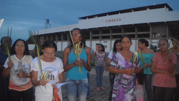 Fiéis da paróquia Nossa Senhora das Mercês.(Imagem:FlorianoNews)